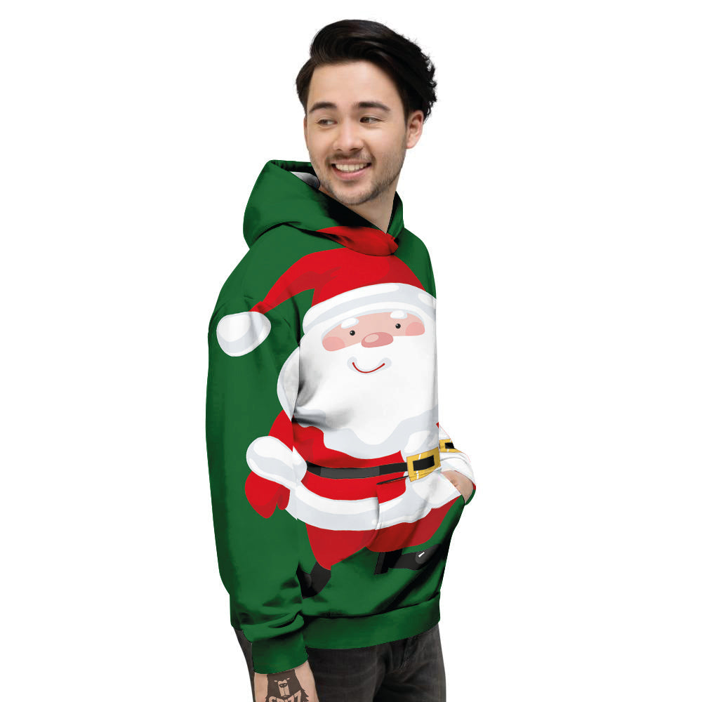 Santa Claus Cartoon Print Men's Hoodie-grizzshop