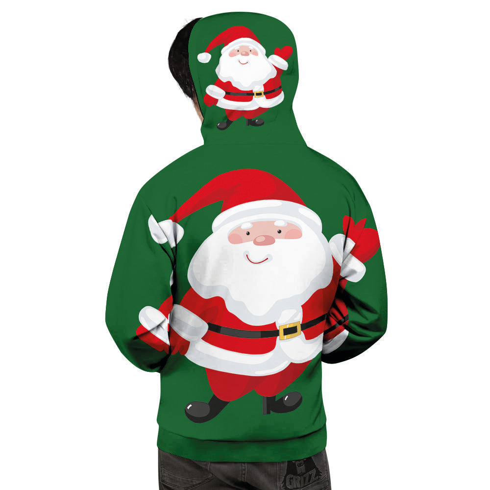 Santa Claus Cartoon Print Men's Hoodie-grizzshop