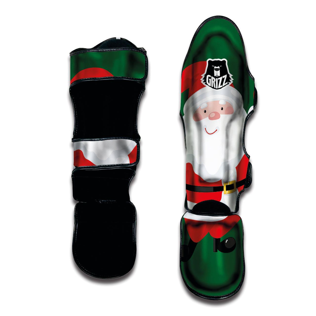 Santa Claus Cartoon Print Muay Thai Shin Guards-grizzshop