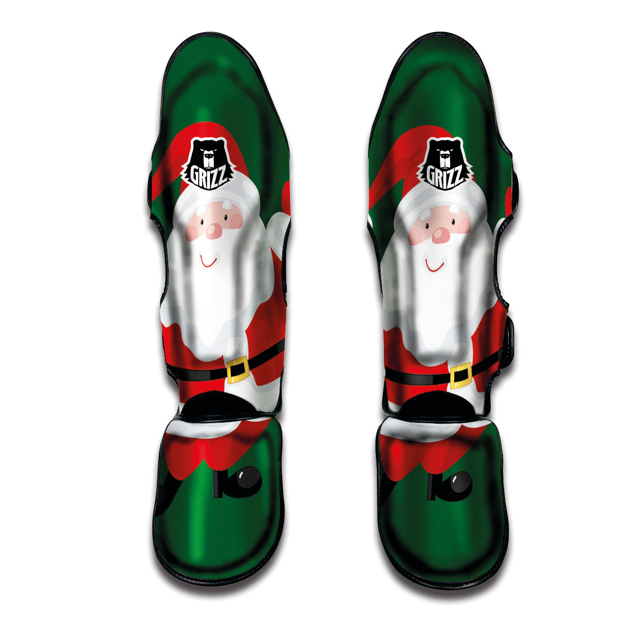 Santa Claus Cartoon Print Muay Thai Shin Guards-grizzshop