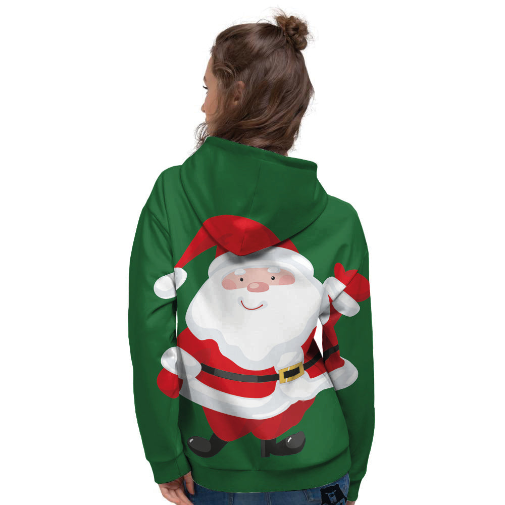 Santa Claus Cartoon Print Women's Hoodie-grizzshop