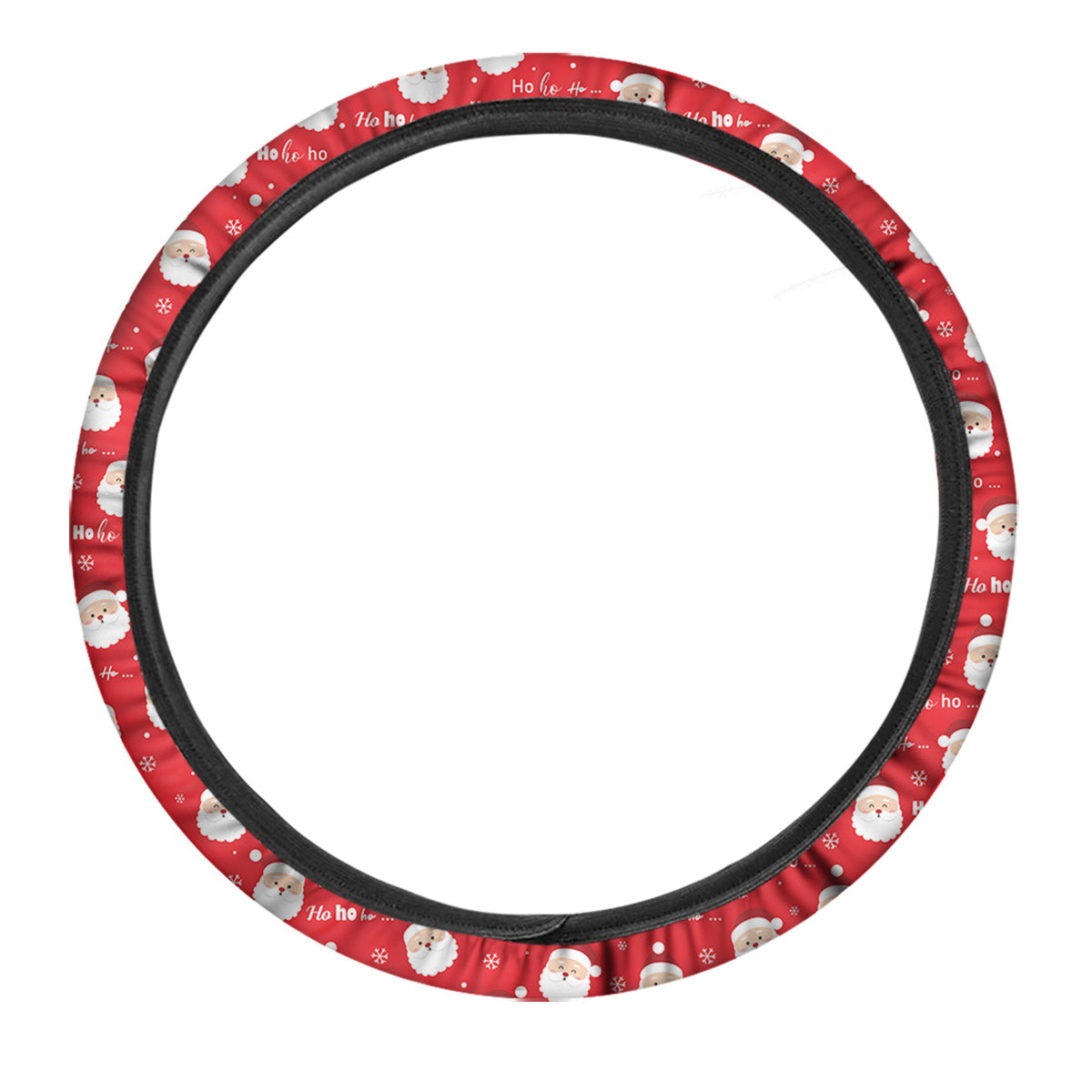 Santa Claus Christmas Print Pattern Car Steering Wheel Cover-grizzshop