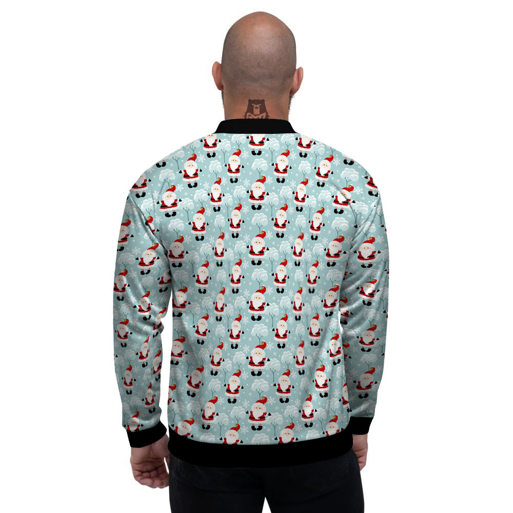 Santa Claus Cute Print Pattern Men's Bomber Jacket-grizzshop