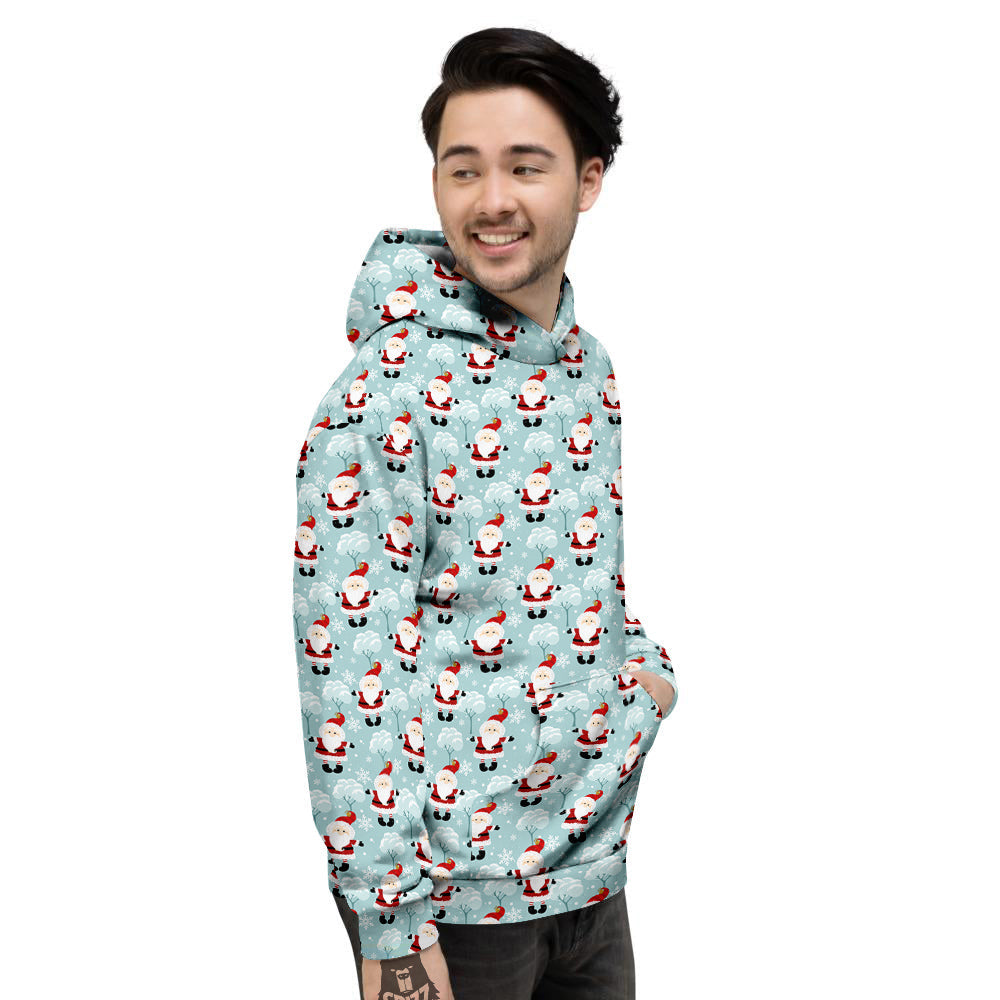 Santa Claus Cute Print Pattern Men's Hoodie-grizzshop