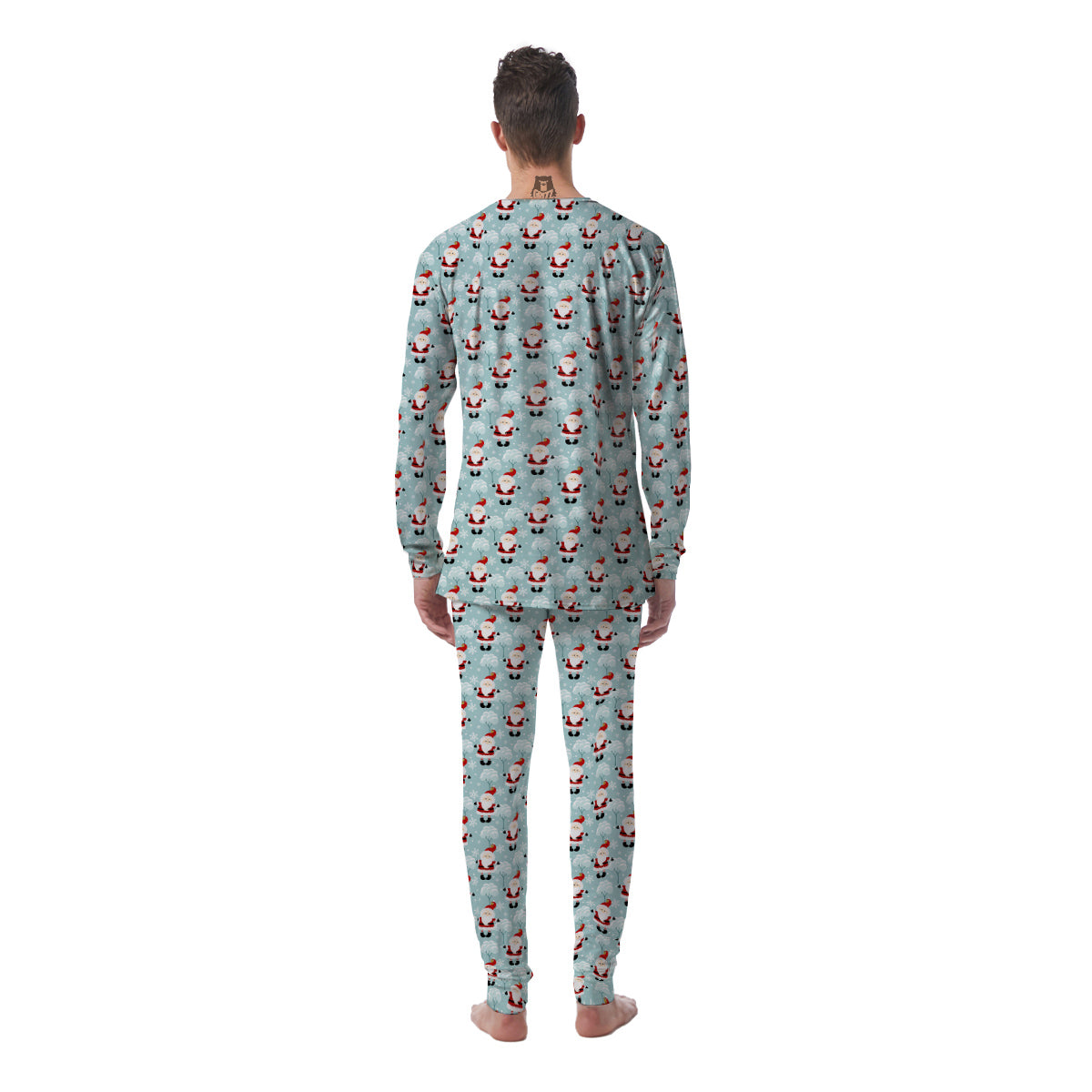 Santa Claus Cute Print Pattern Men's Pajamas-grizzshop