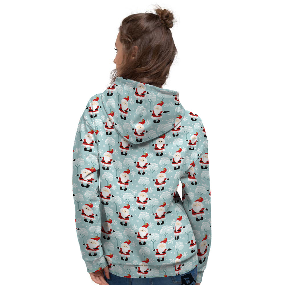 Santa Claus Cute Print Pattern Women's Hoodie-grizzshop
