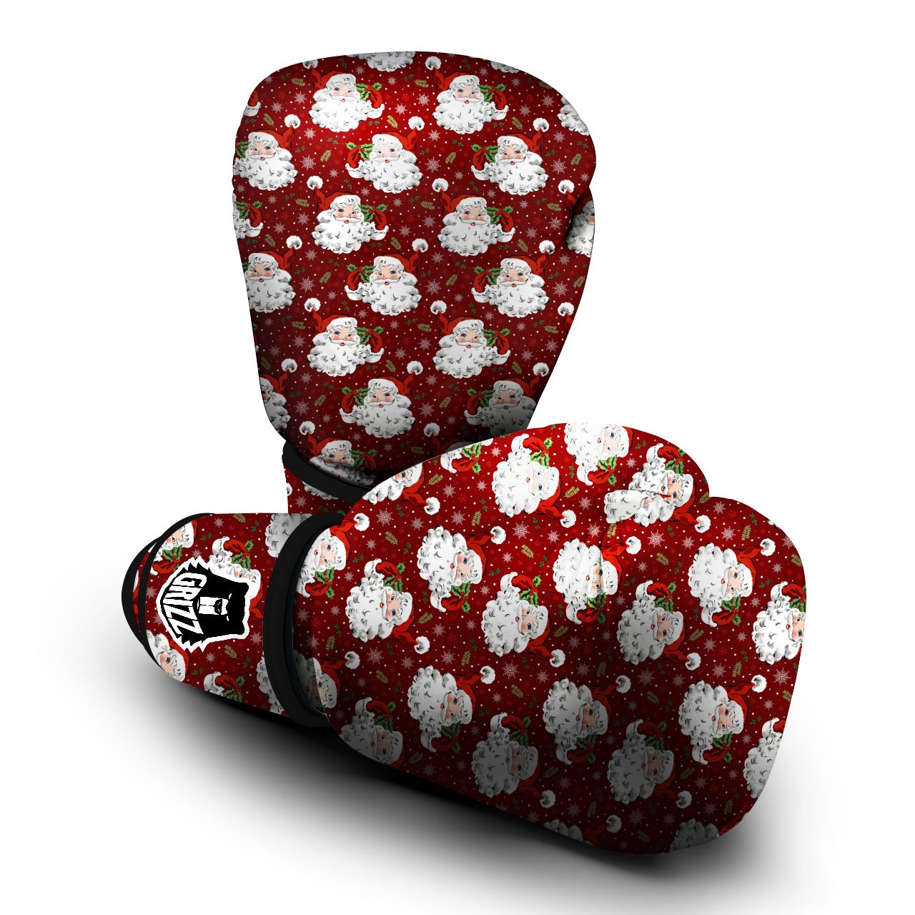 Santa Claus Xmas Print Pattern Boxing Gloves-grizzshop