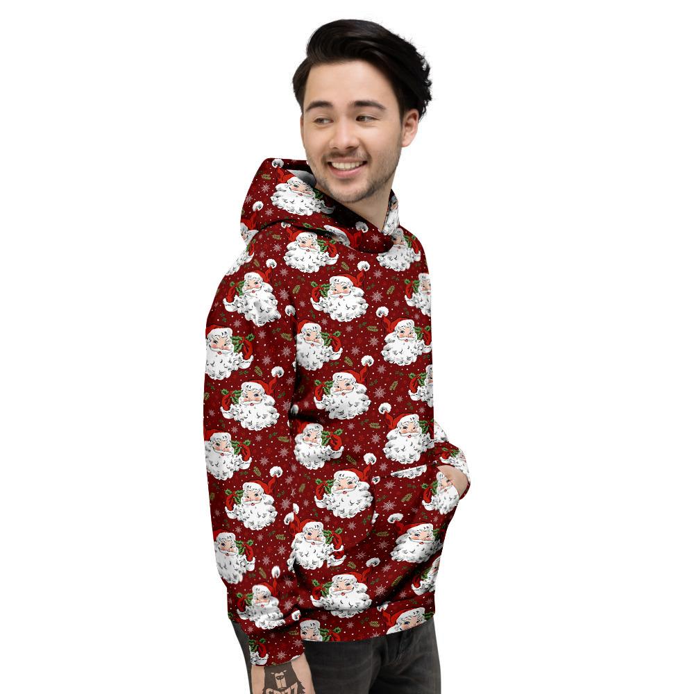 Santa Claus Xmas Print Pattern Men's Hoodie-grizzshop