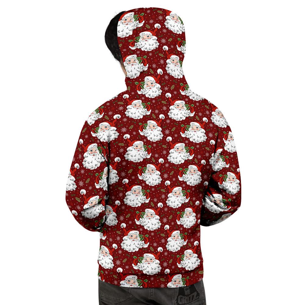 Santa Claus Xmas Print Pattern Men's Hoodie-grizzshop