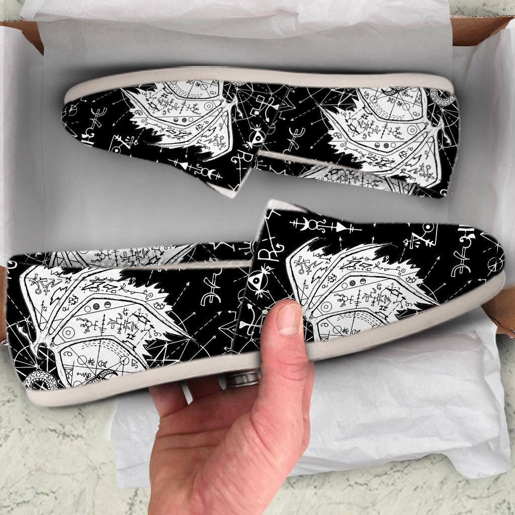 Satanic Demon Gothic Witch Canvas Shoes-grizzshop