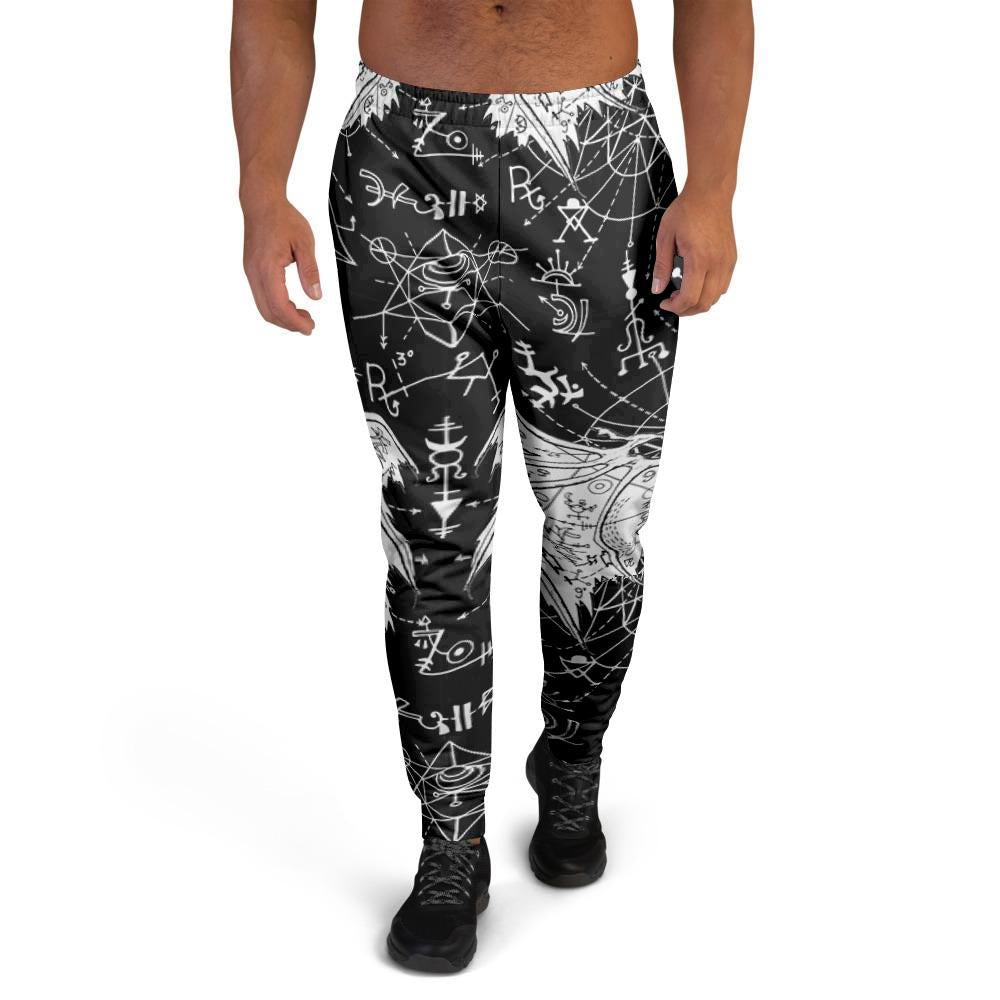 Chiromancy Symbol Gothic Witch Men's Joggers