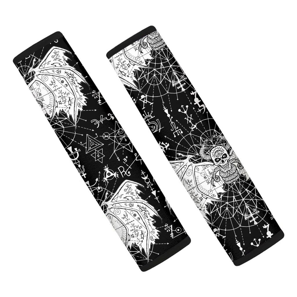 Satanic Demon Gothic Witch Seat Belt Cover-grizzshop
