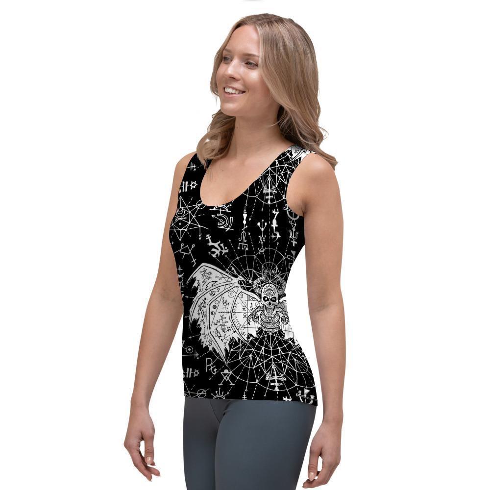 Satanic Demon Gothic Witch Women's Tank Top-grizzshop