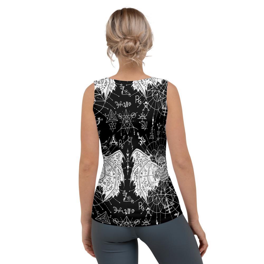 Satanic Demon Gothic Witch Women's Tank Top-grizzshop