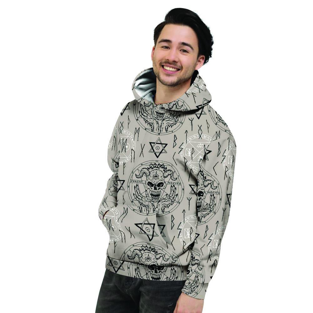Satanic Devil Gothic Witch Men's Hoodie-grizzshop