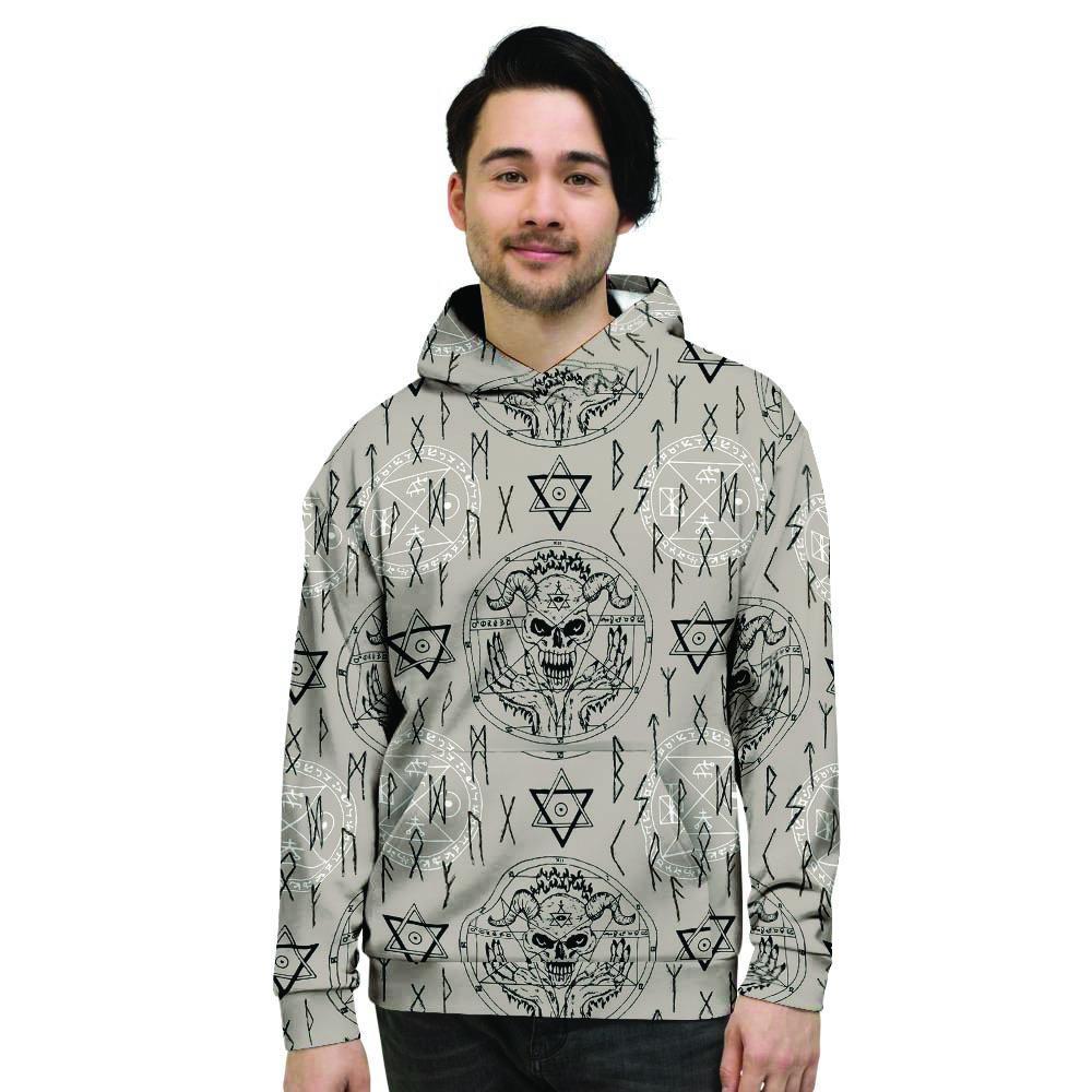 Satanic Devil Gothic Witch Men's Hoodie-grizzshop