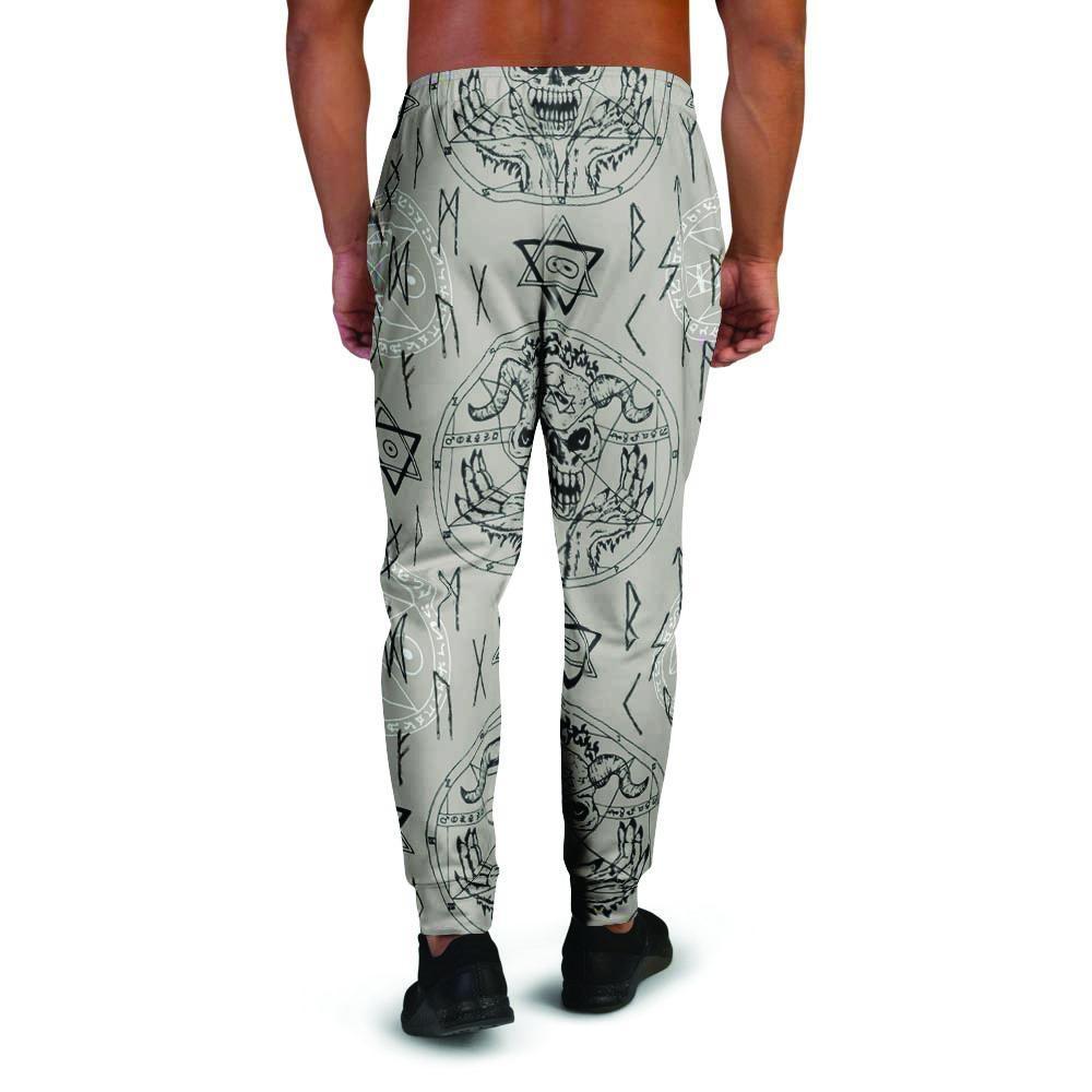 Satanic Devil Gothic Witch Men's Joggers-grizzshop