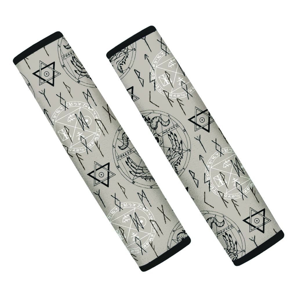 Satanic Devil Gothic Witch Seat Belt Cover-grizzshop