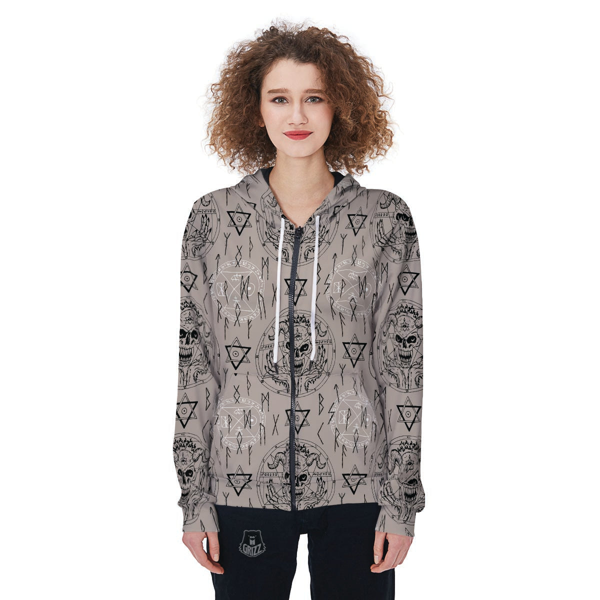 Freemason Satanic Gothic Witch Women's Hoodie