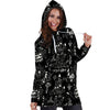 Satanic Gothic Witch Hoodie Dress-grizzshop