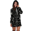 Satanic Gothic Witch Hoodie Dress-grizzshop