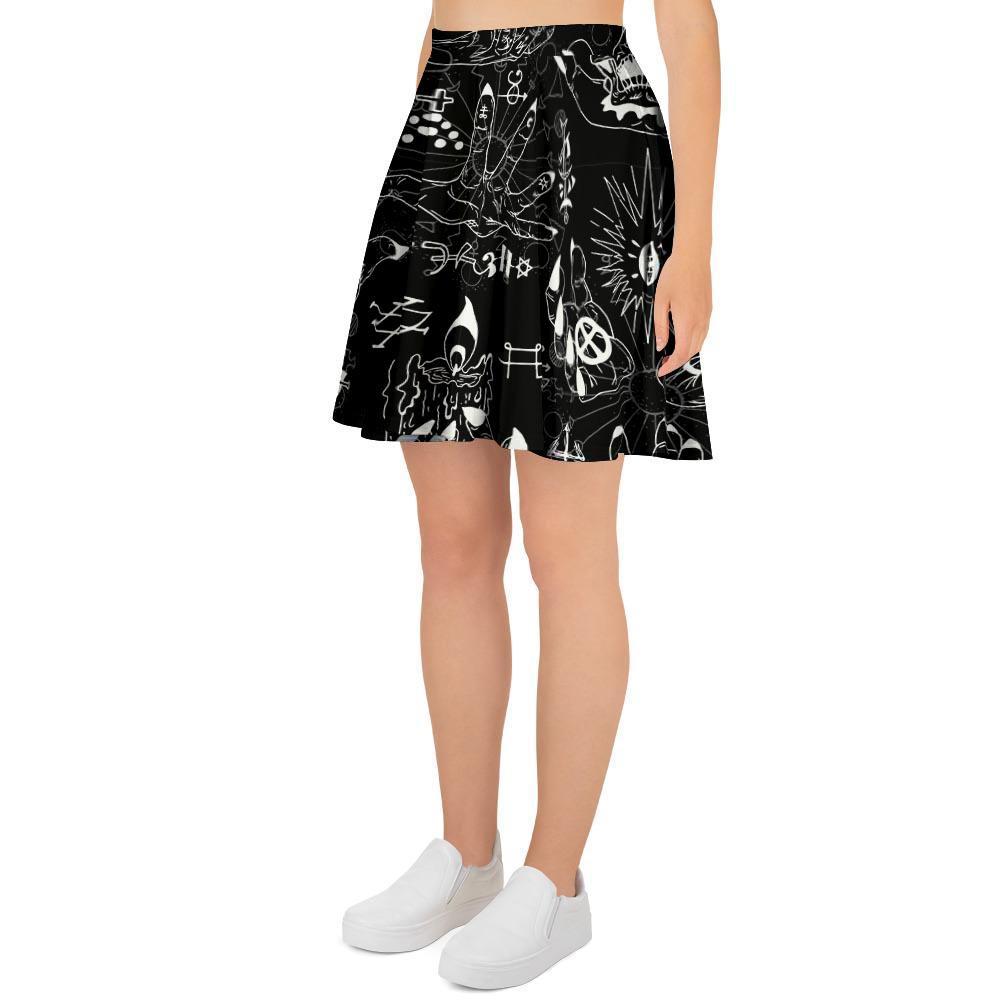 Satanic Gothic Witch Women's Skirt-grizzshop