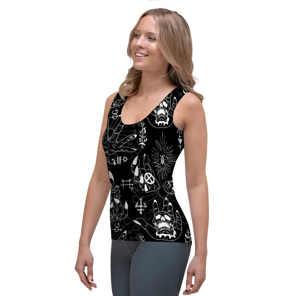 Satanic Gothic Witch Women's Tank Top-grizzshop