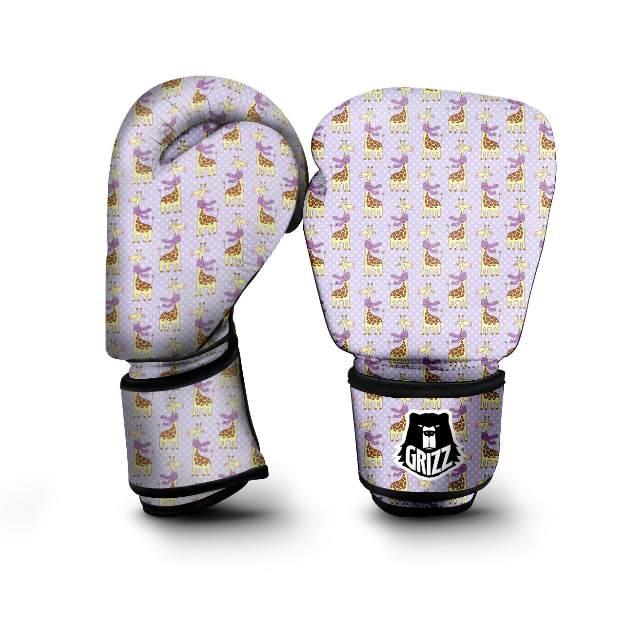 Scarf With Giraffe Print Pattern Boxing Gloves-grizzshop