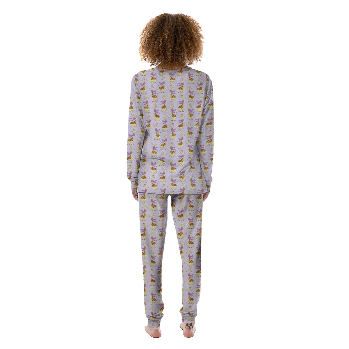 Scarf With Giraffe Print Pattern Women's Pajamas-grizzshop