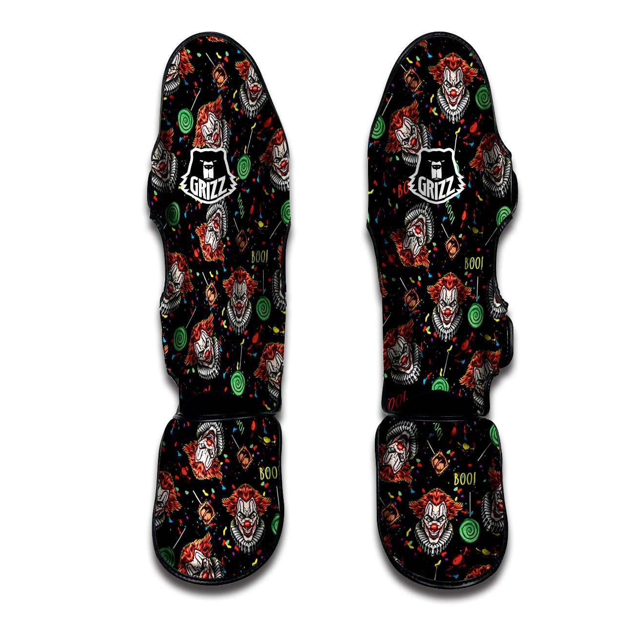 Clown Scary Print Muay Thai Boxing Shorts main image 0