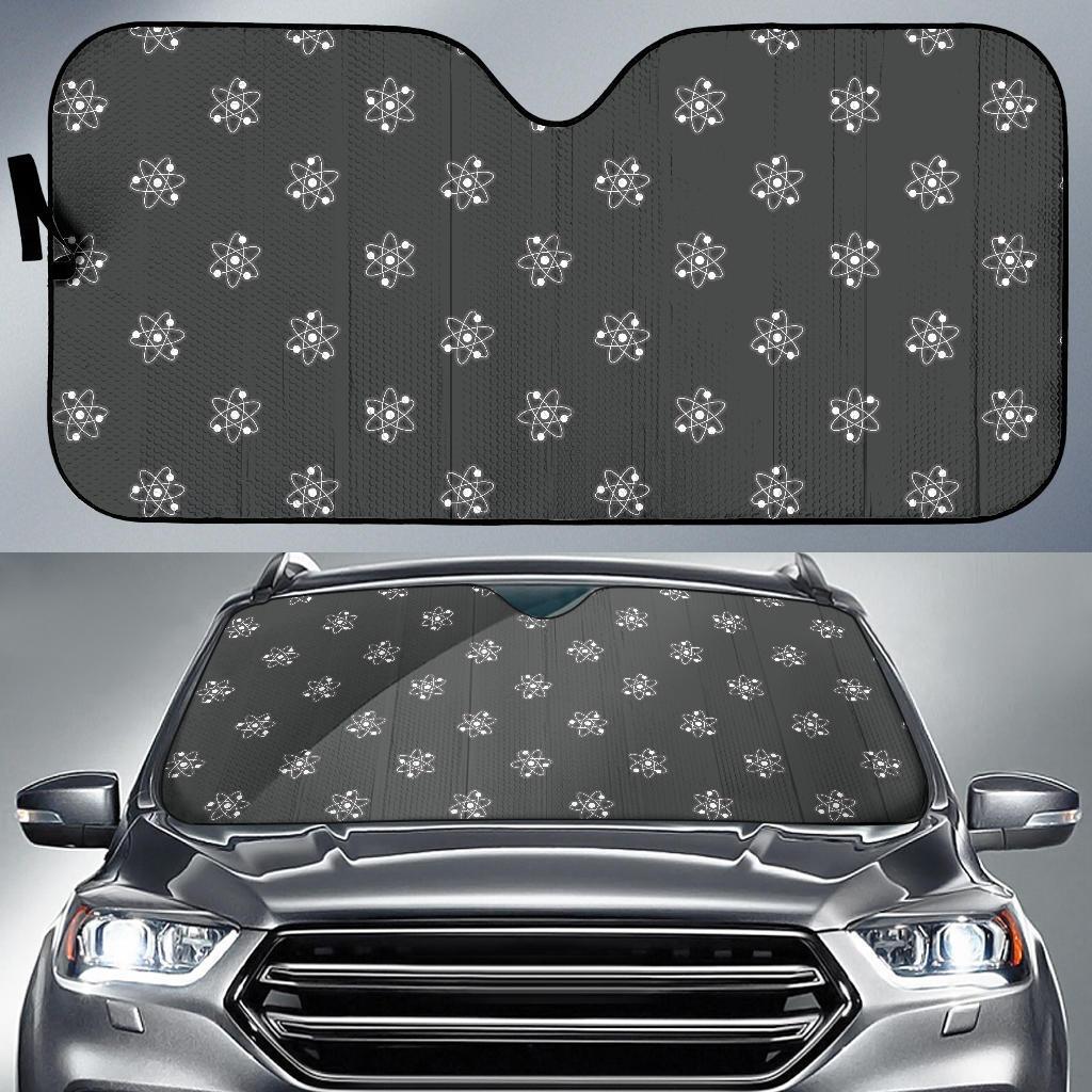 Science Atom Pattern Print Car Sun Shade-grizzshop