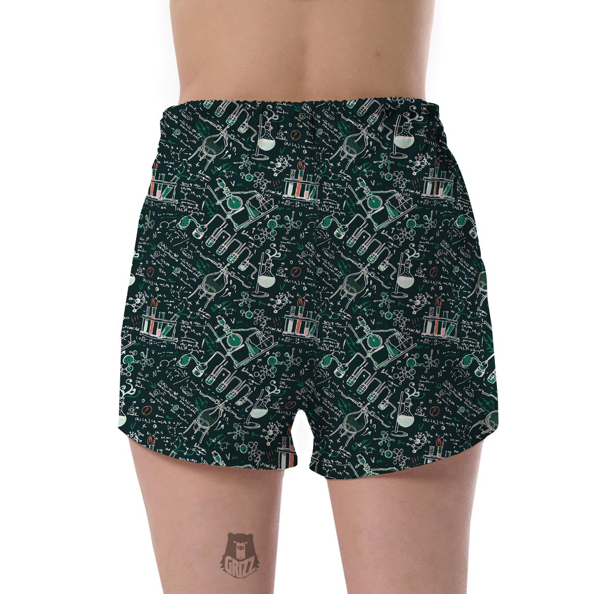 Science Chemistry Pattern Print Women's Shorts-grizzshop