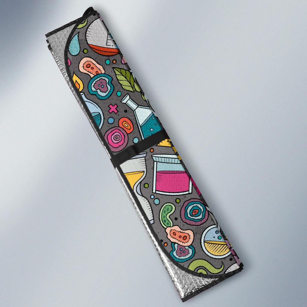 Science Chemistry Print Pattern Car Sun Shade-grizzshop