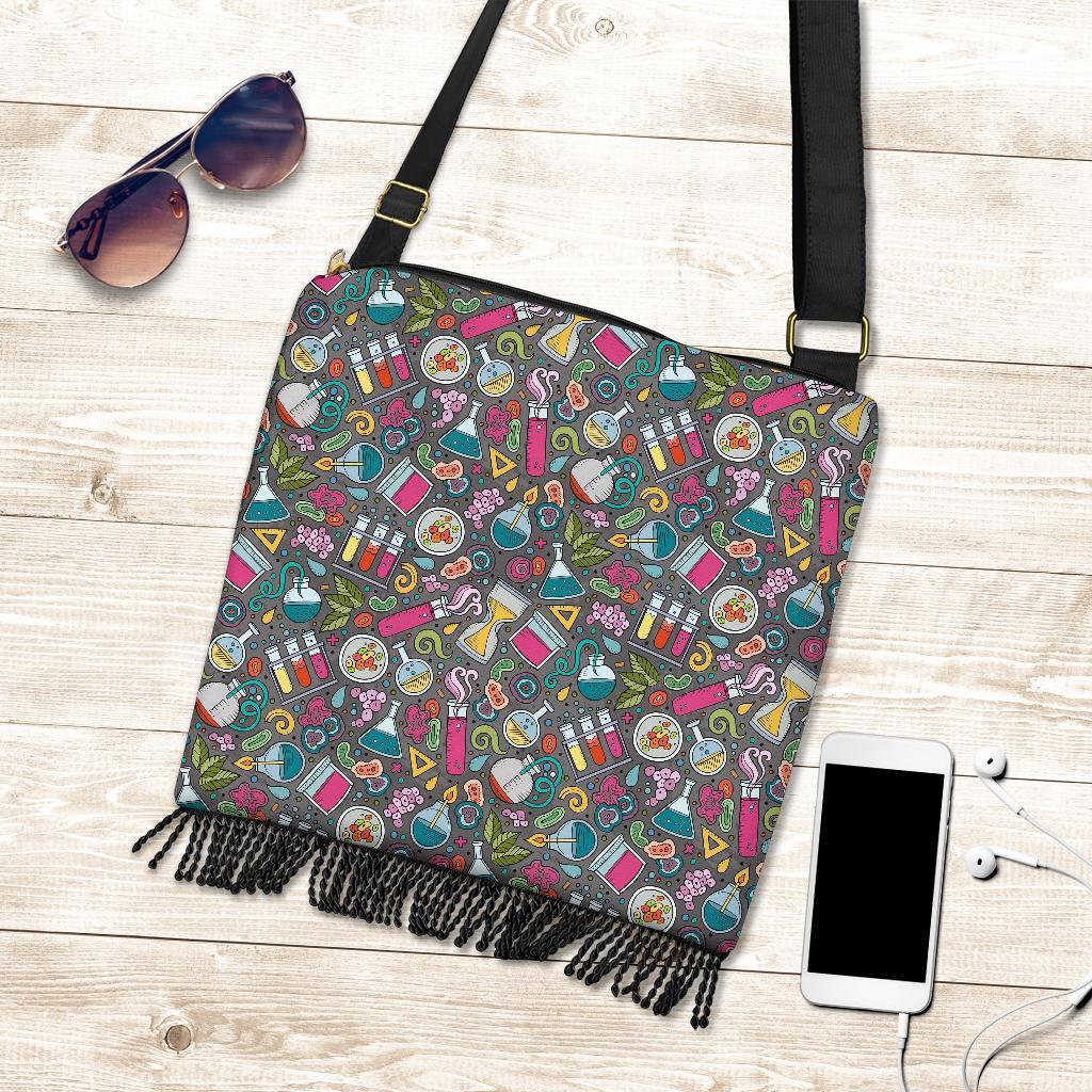 Science Chemistry Print Pattern Crossbody Bags-grizzshop