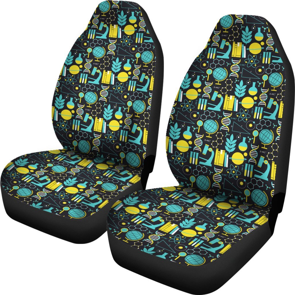 Science Chemistry Pattern Print Universal Fit Car Seat Cover-grizzshop
