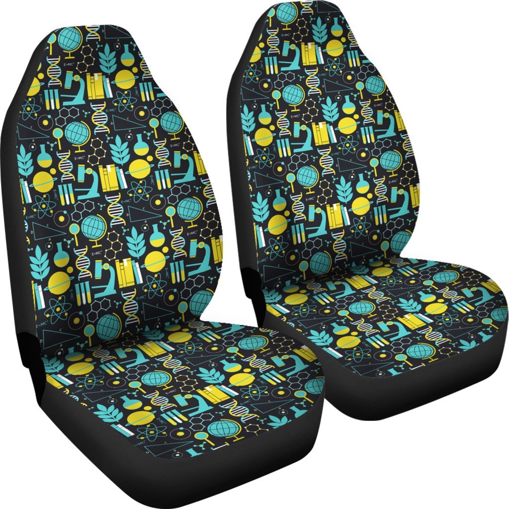 Science Chemistry Pattern Print Universal Fit Car Seat Cover-grizzshop