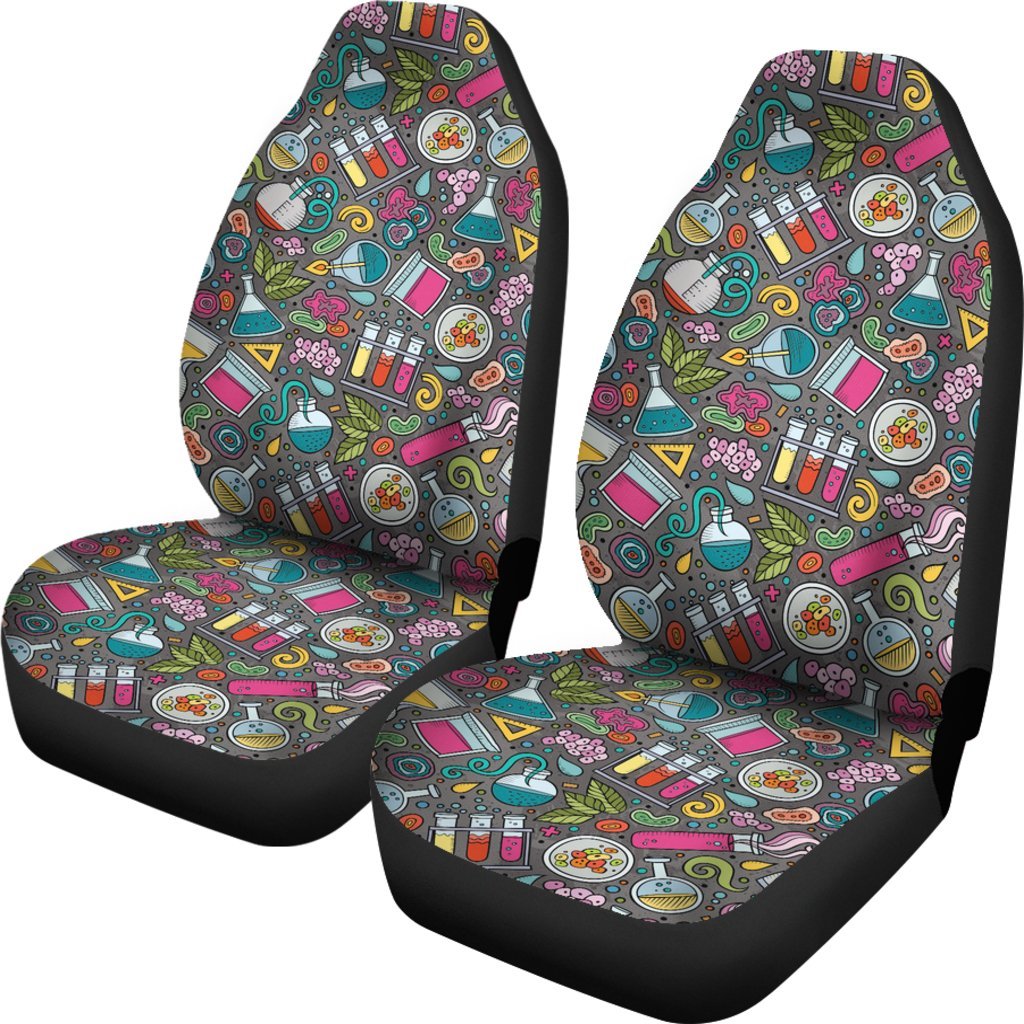 Science Chemistry Print Pattern Universal Fit Car Seat Cover-grizzshop
