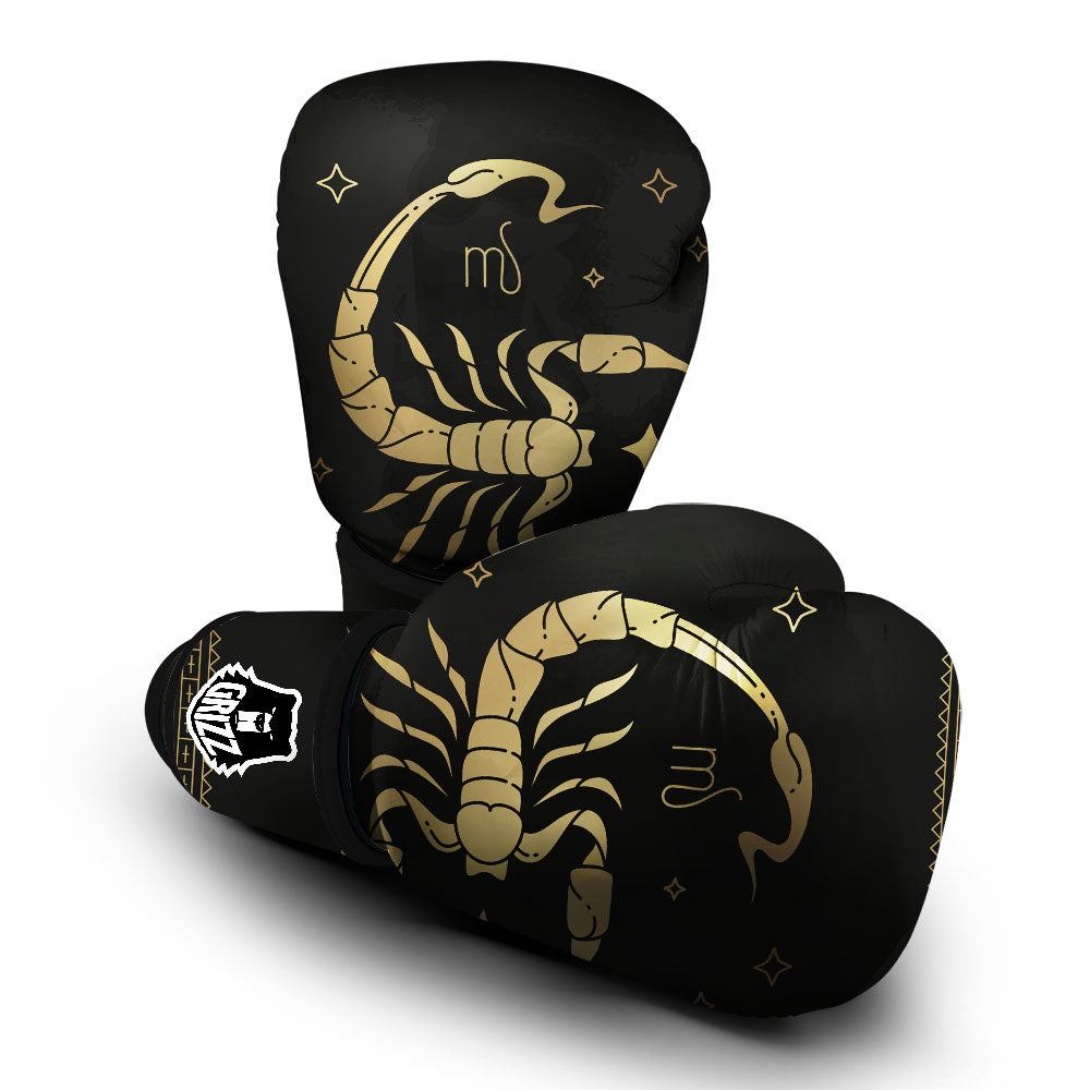 Scorpio Sign Astrological Print Boxing Gloves-grizzshop