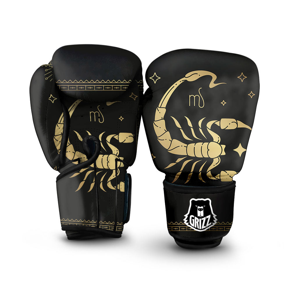Scorpio Sign Astrological Print Boxing Gloves-grizzshop