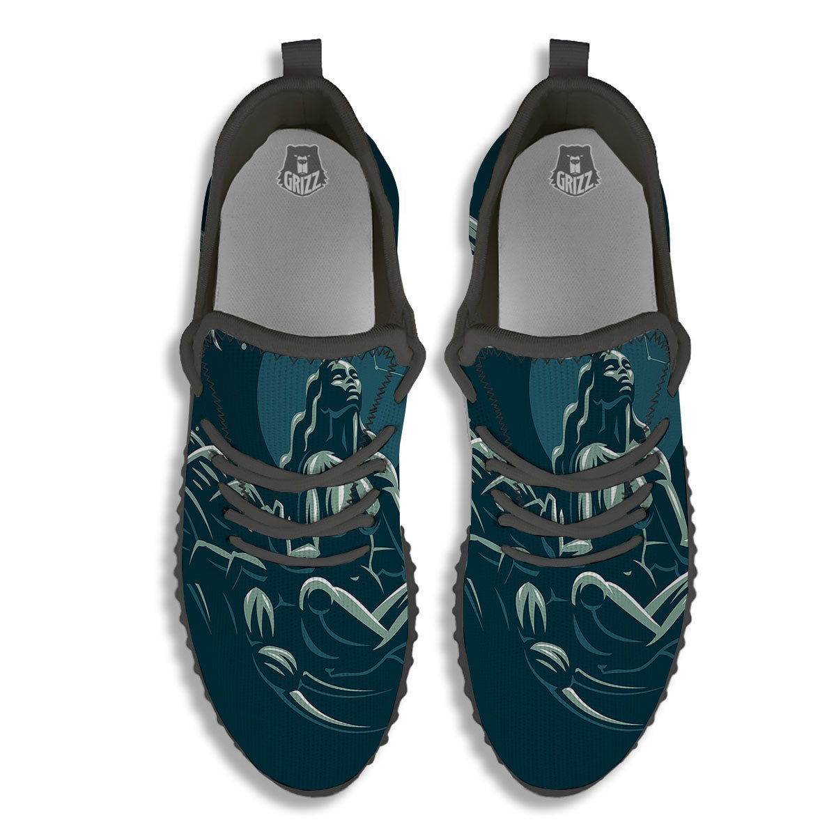 Scorpio Sign Astrology Print Black Walking Shoes-grizzshop