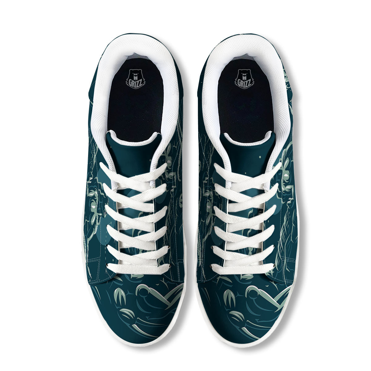 Scorpio Sign Astrology Print White Low Top Sneakers-grizzshop
