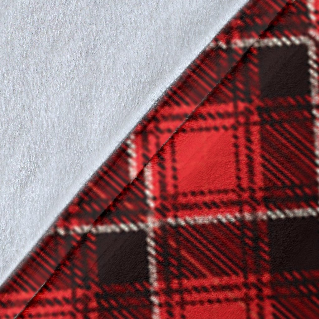 Scottish Royal Stewart Tartan Red Plaid Blanket-grizzshop