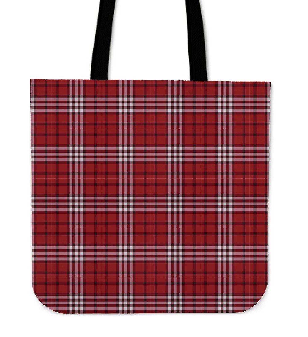 Scottish Tartan Royal Stewart Red Plaids Tote Bag-grizzshop