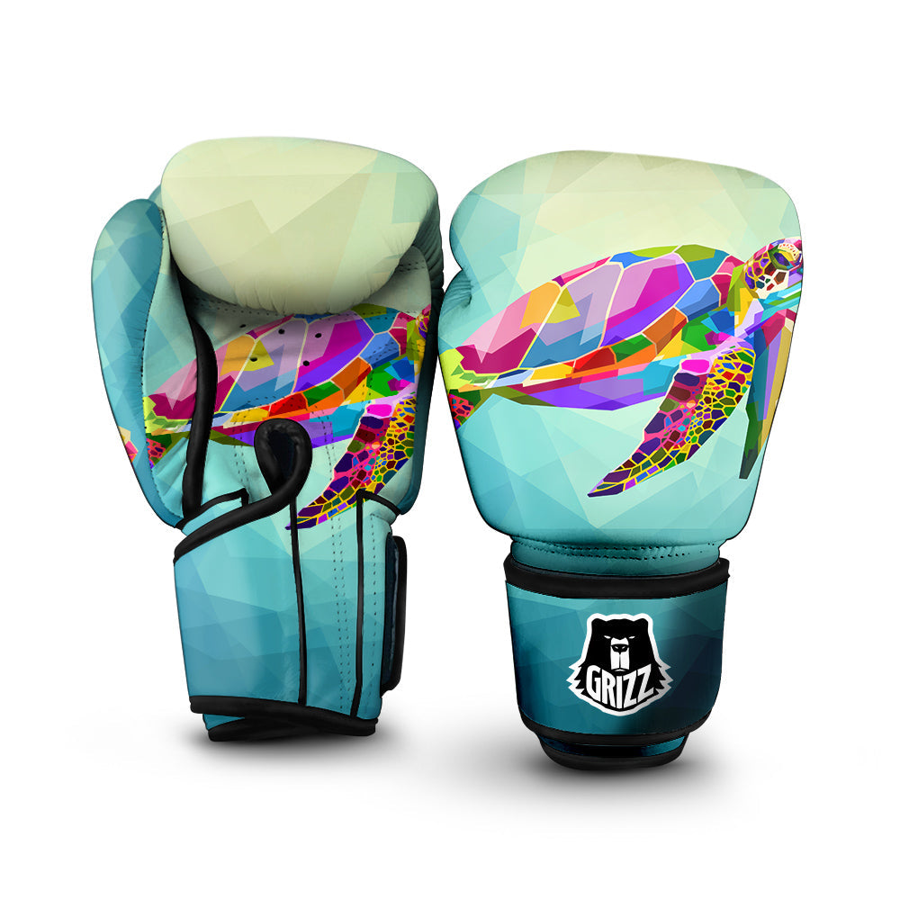 Sea Turtle Colorful Print Boxing Gloves-grizzshop