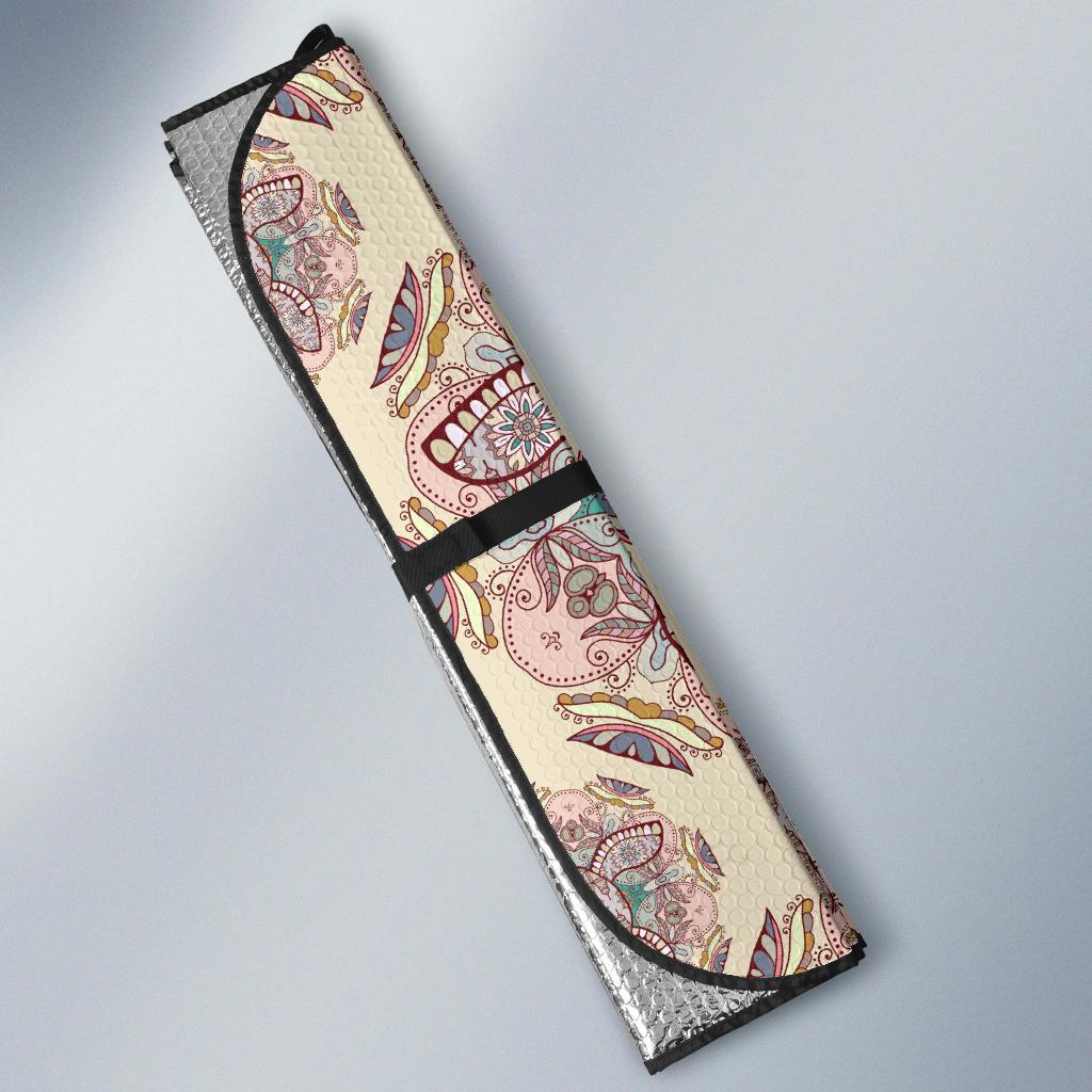 Sea Turtle Hawaiian Pattern Print Car Sun Shade-grizzshop