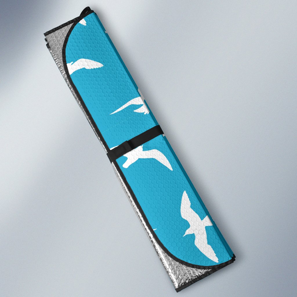 Seagull Pattern Print Car Sun Shade-grizzshop