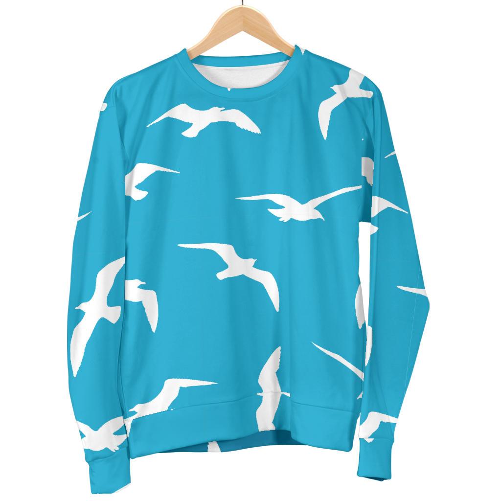 Seagull Pattern Print Women's Sweatshirt-grizzshop