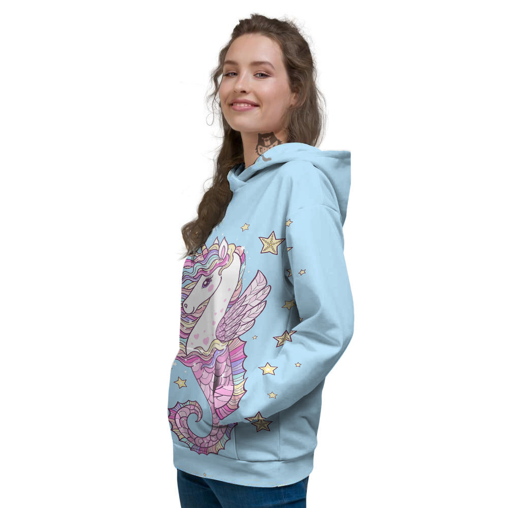 Seahorse Colorful Print Women's Hoodie-grizzshop
