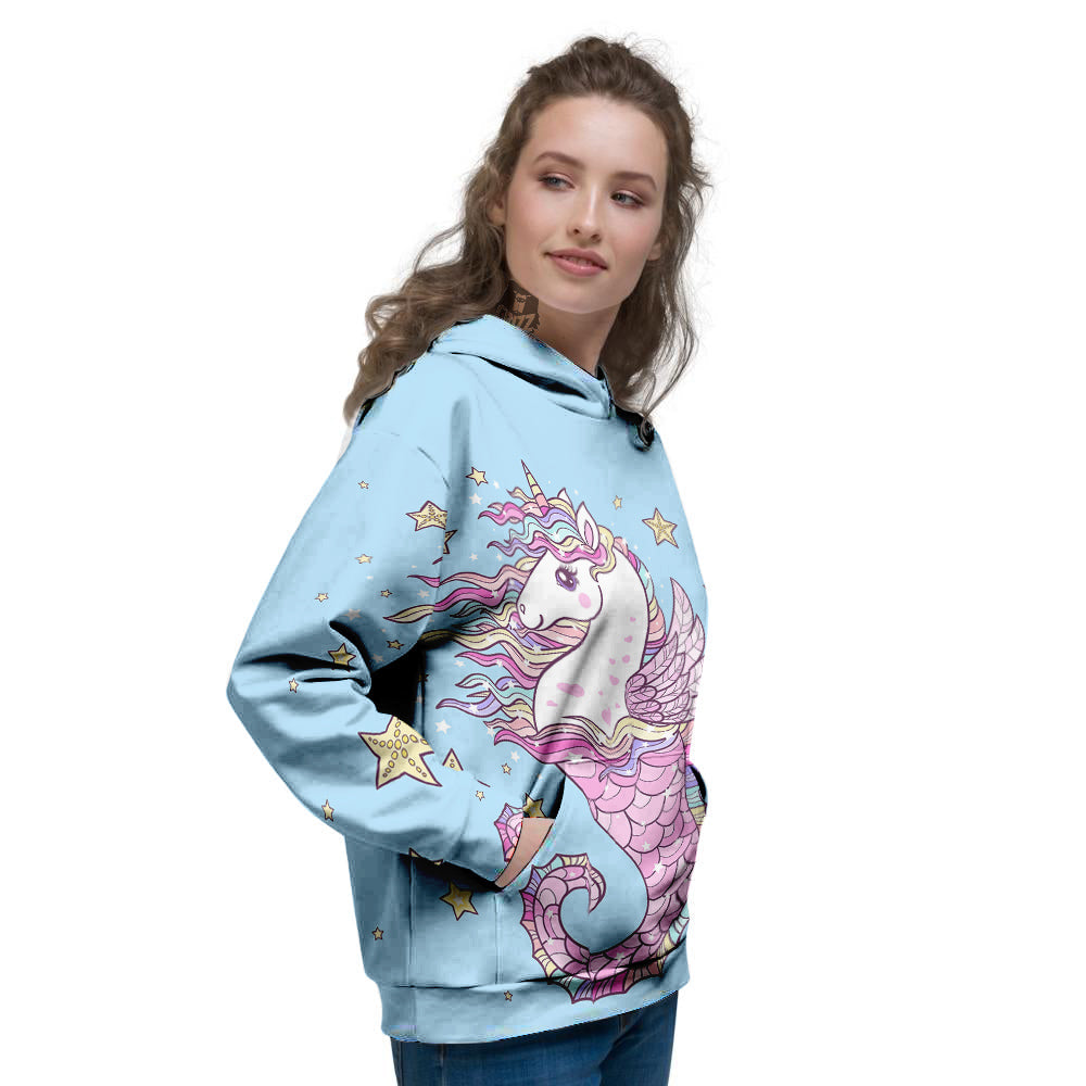 Seahorse Colorful Print Women's Hoodie-grizzshop