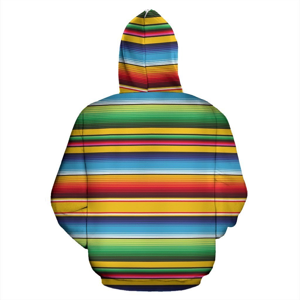 Serape Baja Mexican Blanket Pattern Print Women Men Pullover Hoodie-grizzshop